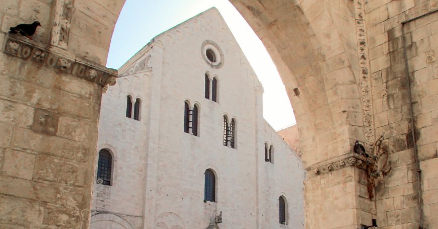 White Church in Bari Old town