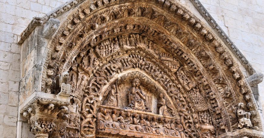 Detail of Altamura's Cathedral in Puglia