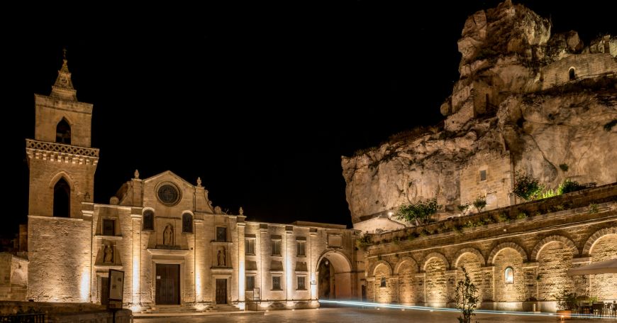 Matera at night