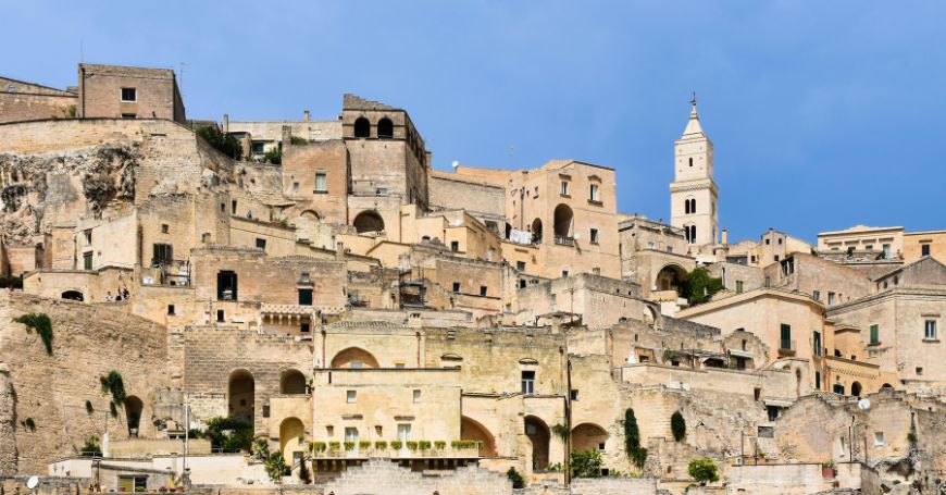 Matera, one of the UNESCO World Heritage Sites near Puglia